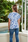 RESORT TOP - blue palm